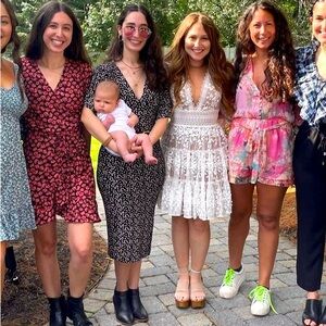 Great Pink Floral Romper